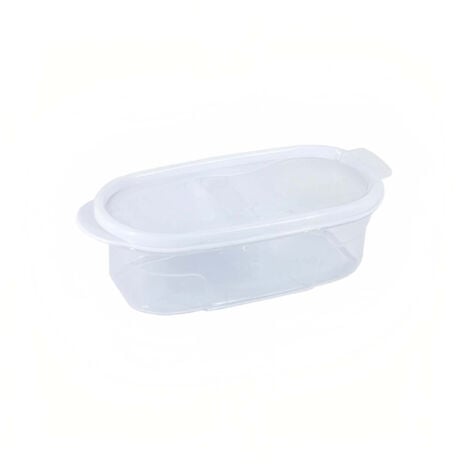 Bote con Tapa Dispensadora 0.6L Blanco 20x9.5x6cm 7house