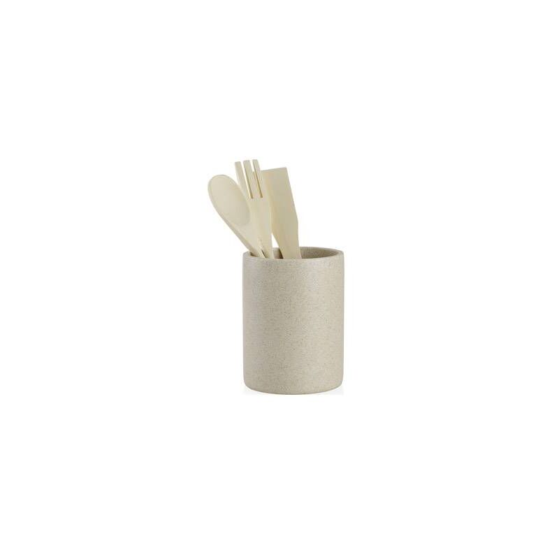

Bote con utensilios cocina arena