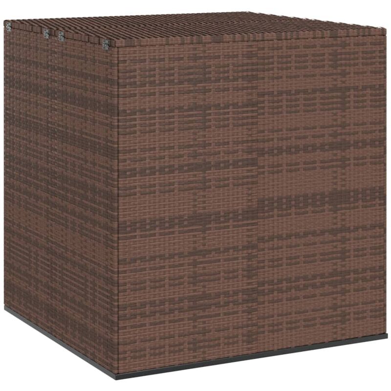 Vidaxl - Boîte à coussins de jardin Résine tressée 100x97,5x104cm Marron