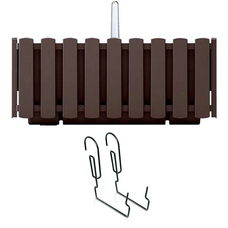 Prosperplast Jardinière de balcon Boardee 58x18x16 cm - Brun - Brun
