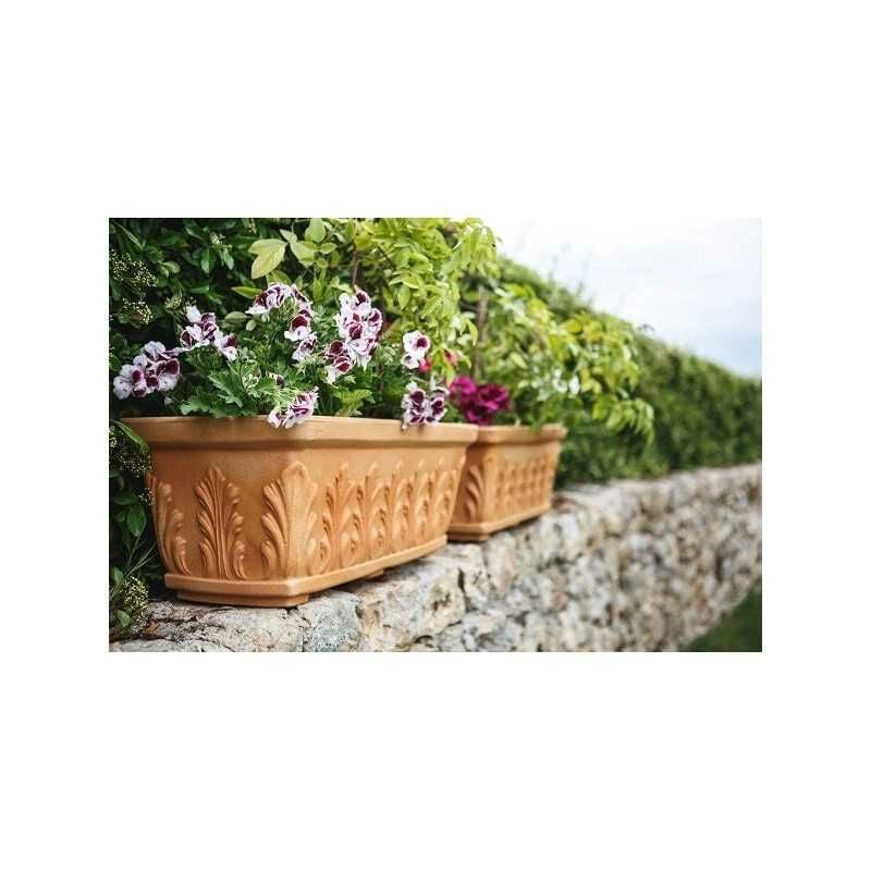 Boîte balcon en Polymer Monacis Foglia Impruneta cm 60 (60X30X26h)