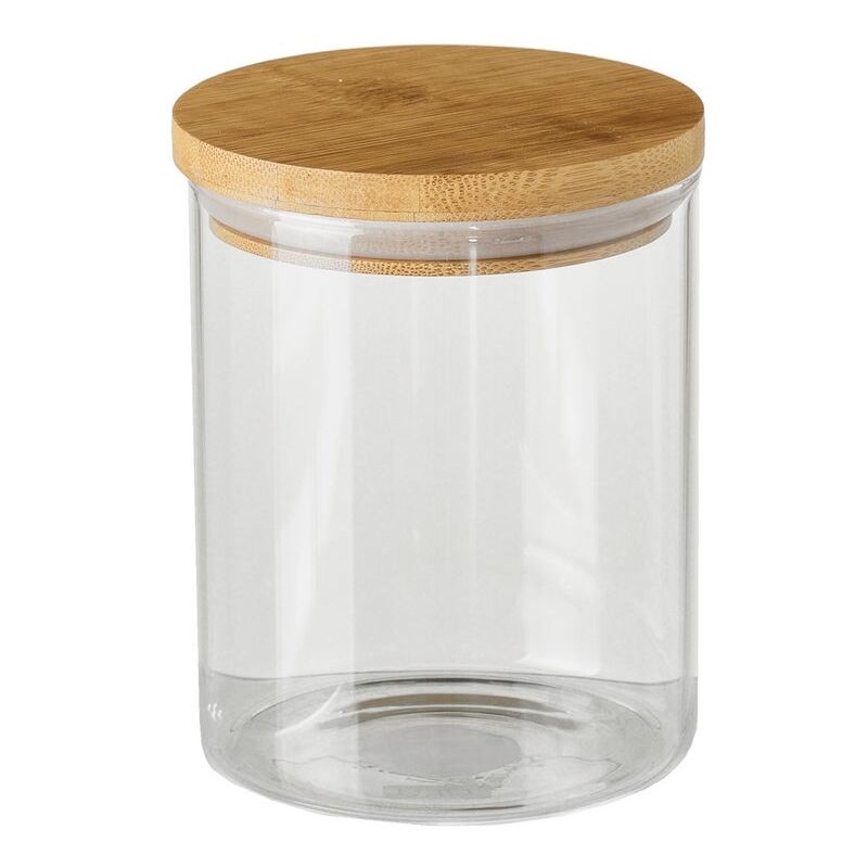 

Bote de bambú transparente de 700 ml. Compra mínima 2 unid