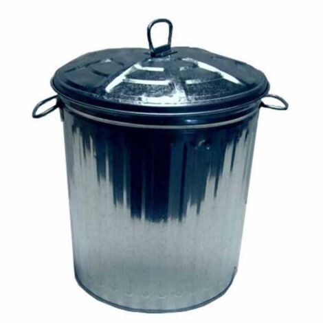 Bote de basura de lata con tapa L 18 Ladydoc 03476