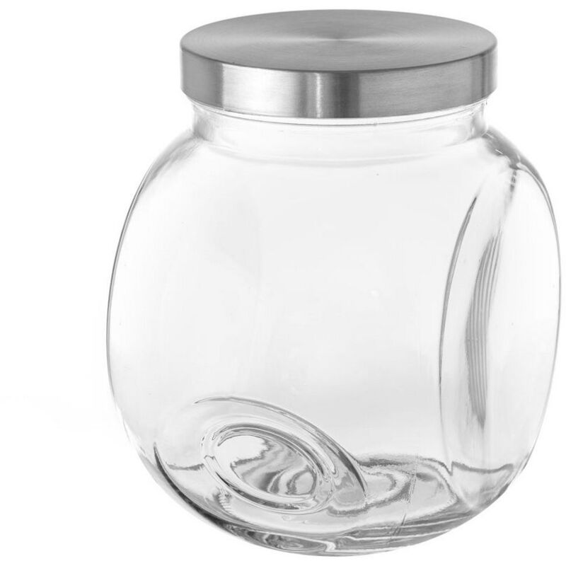 

Bote de cristal de cocina transparente clásico de 20x19x14 cm. Compra mínima 3 unid