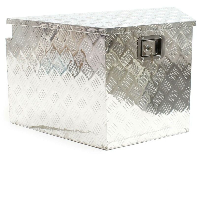 Boîte de rangement aluminium serrure caisse à outils malle de transport coffre
