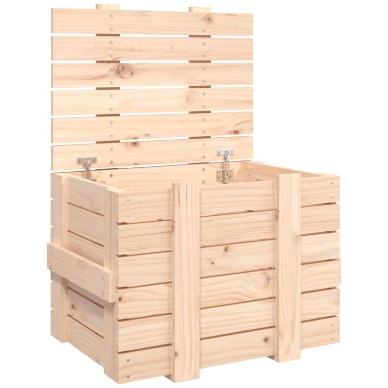 Boîte de rangement 58x40,5x42 cm Bois massif de pin