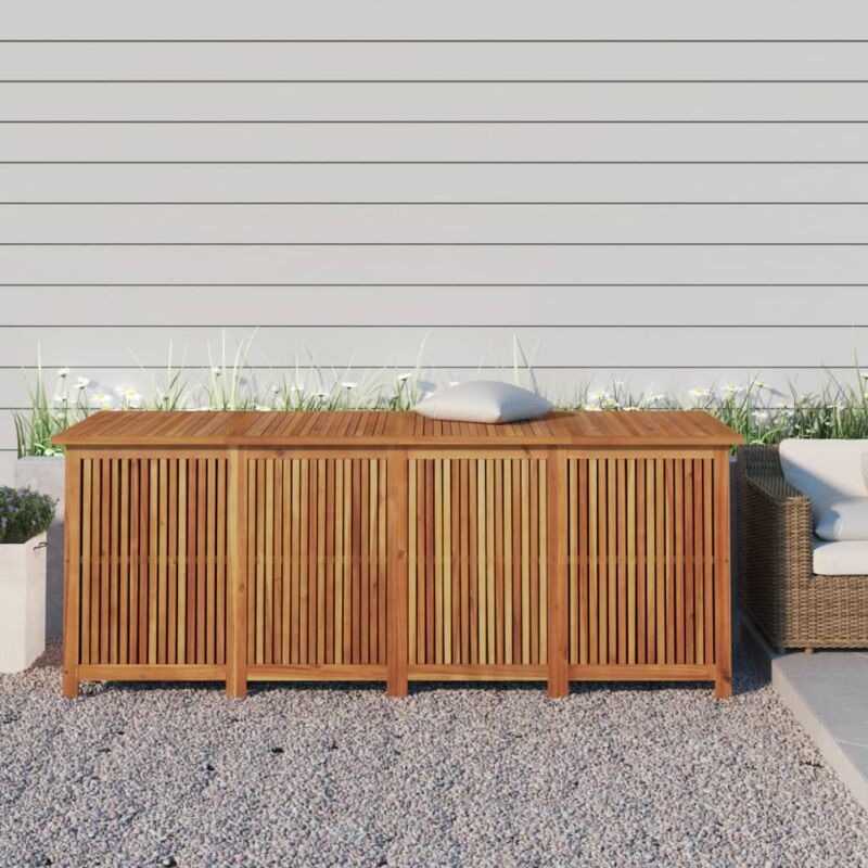 Vidaxl - Boîte de rangement de jardin 200x80x75 cm bois massif d'acacia