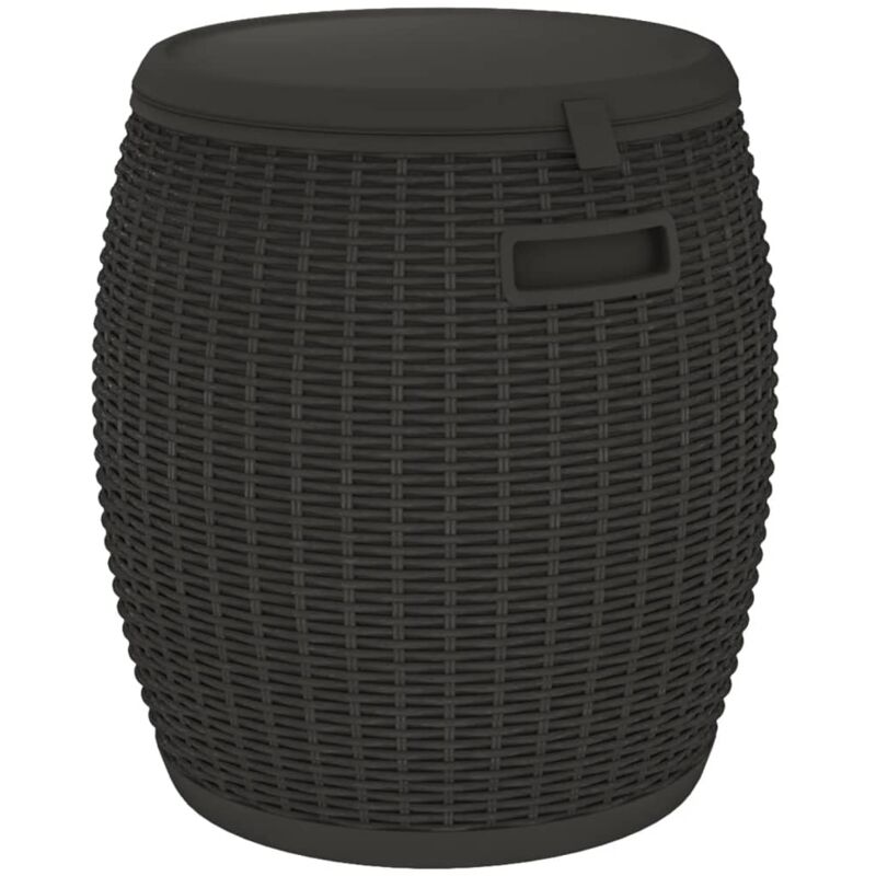 Vidaxl - Boîte de rangement de jardin 4 en 1 noir polypropylène