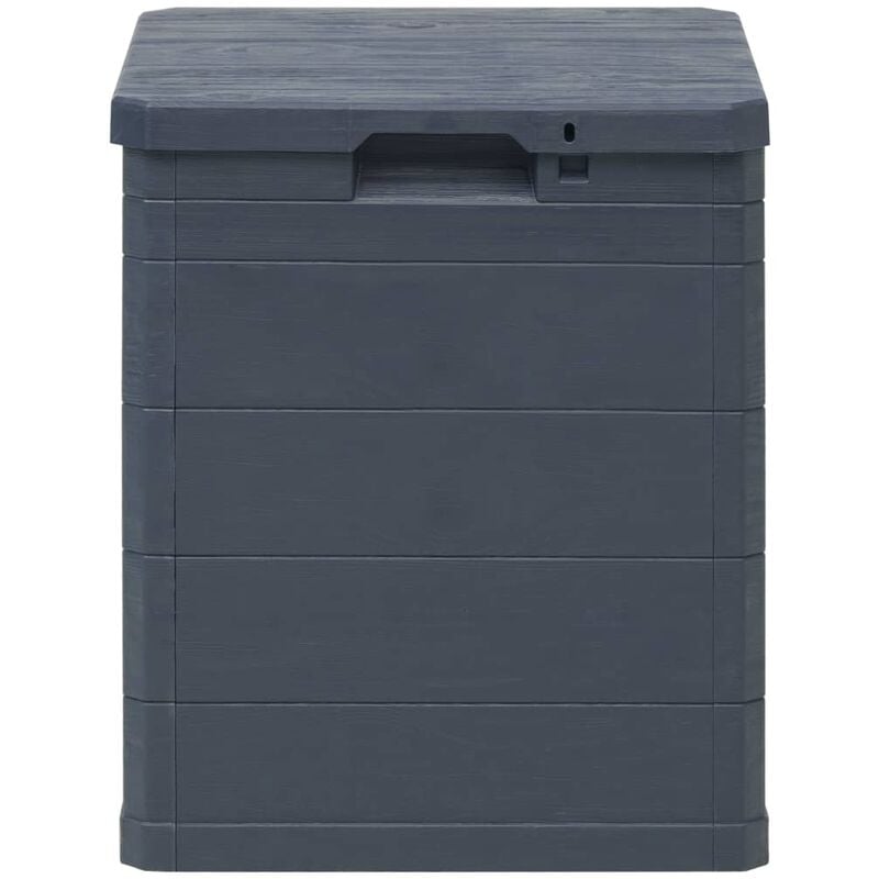Doc&et² - inlife Boîte de rangement de jardin 90 l Anthracite