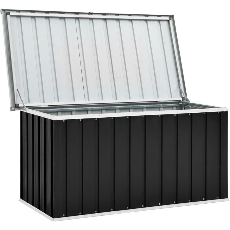 Doc&et² - inlife Boîte de rangement de jardin Anthracite 129x67x65 cm