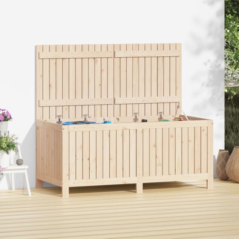 Vidaxl - Boîte de rangement de jardin 147x68x64 cm Bois massif de pin