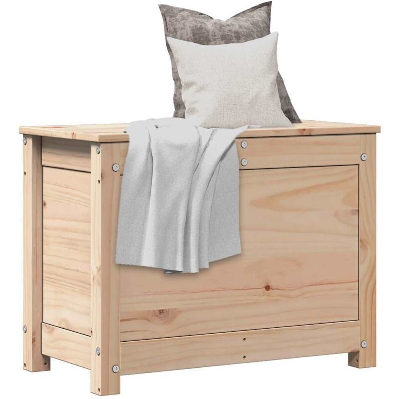 Vidaxl - Boîte de rangement 60x32x45,5 cm Bois massif de pin