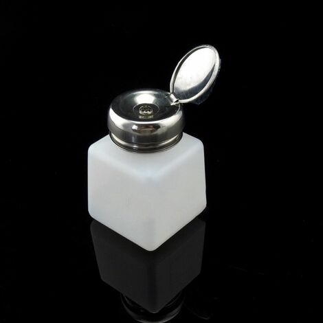 Bote dispensador liquido limpiador o alcohol por presion 100ml