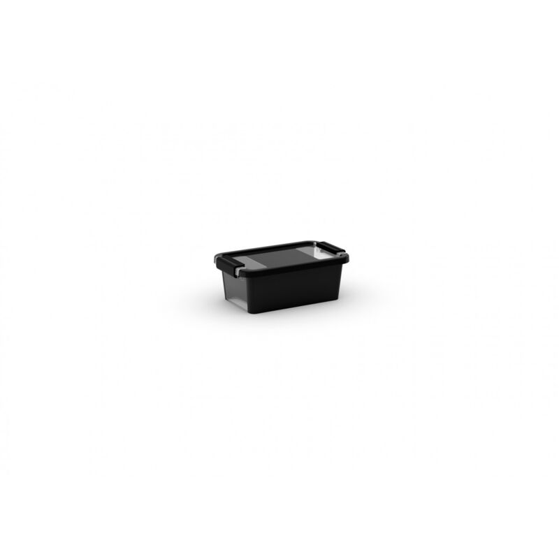 KIS - boîte plastique noir l.16 x P.26.5 x H.10 cm cm
