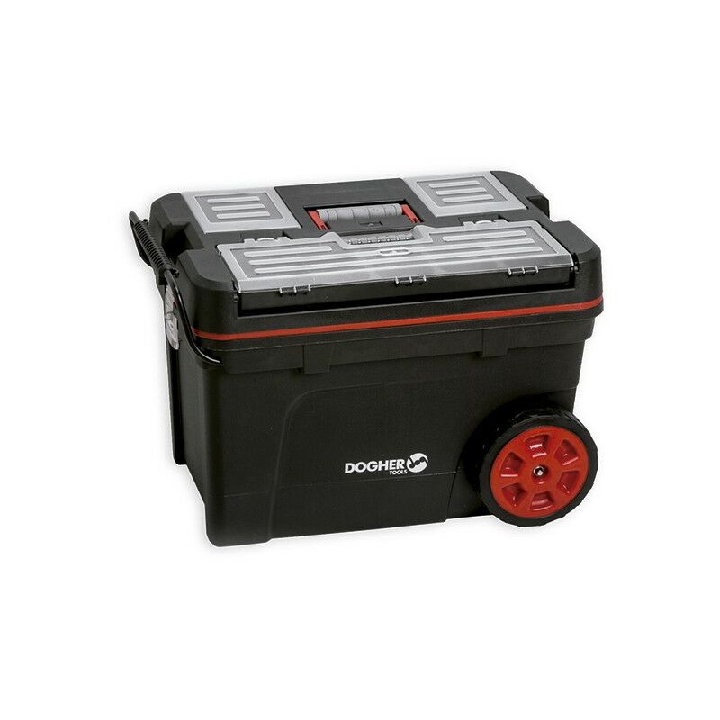 Dogher - Mallette à outils, mobile, avec roues (620 x 370 x 420 mm) 051-006