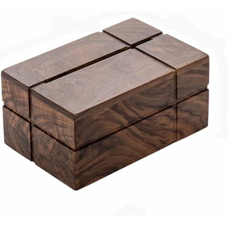 Gotrays - Boîte à papier en noyer Famille d'hôtel Boîte à mouchoirs en bois massif Salon Boîte de rangement multifonctionnelle en bois