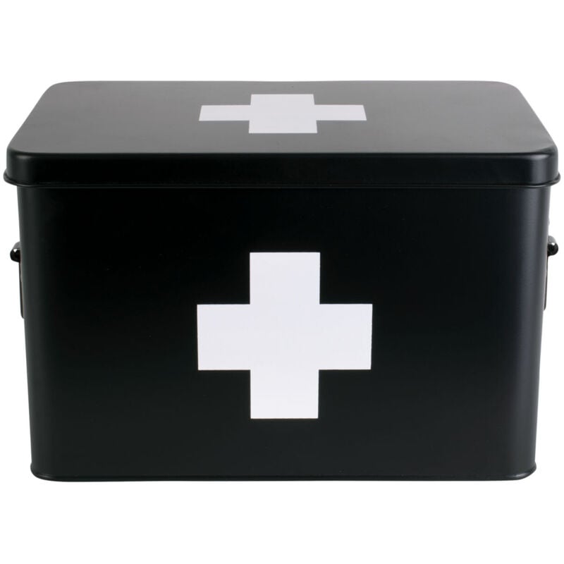 Trousse de secours en métal dimensions actuelles, 31,5 x 19 x 21 cm