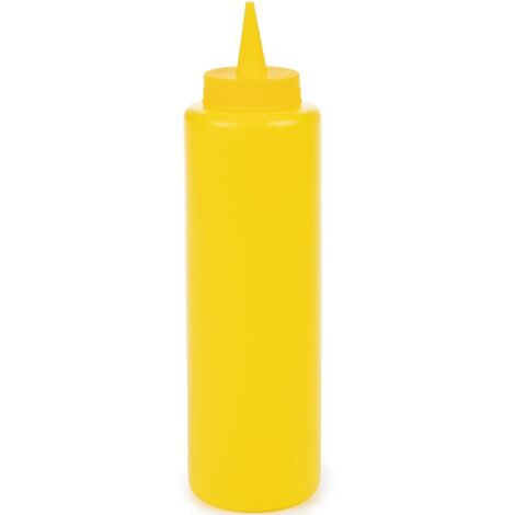 Bote plastico para salsas 500 ml Amarillo