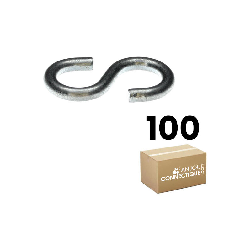 RAM - Boîte plastique de 100 crochets Esse pour suspension et assemblage - type 3 - 10 mm