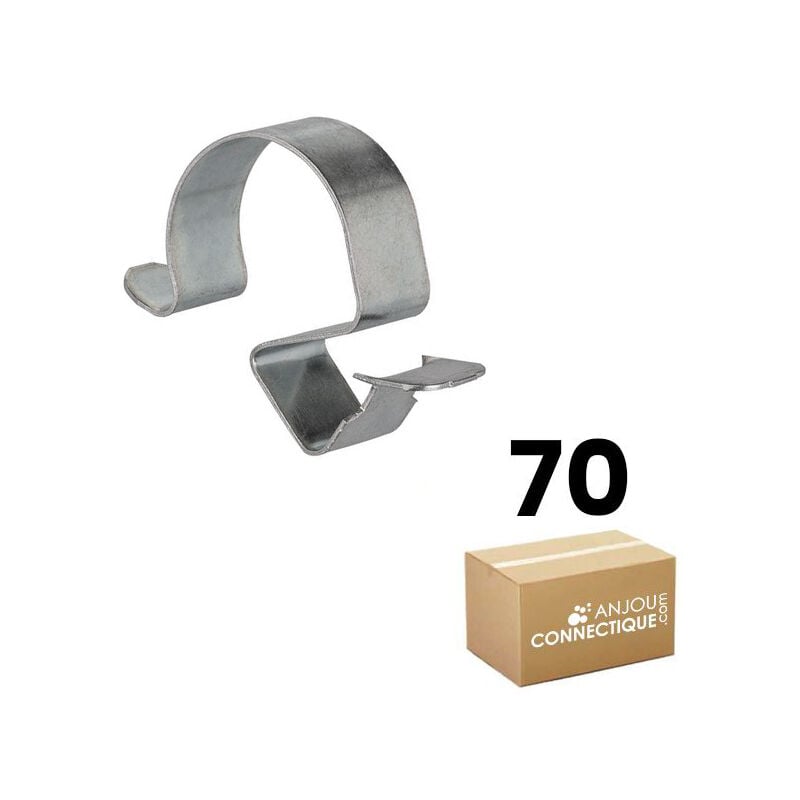 Boîte plastique de 70 clips pour câble et gaine ø 10-14 mm - Épaisseur tôle 7-12 mm RAM