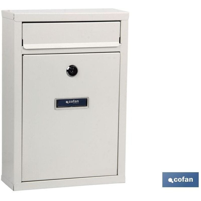 Cofan - Boîte aux lettres extérieure blanche modèle lettre 320x215x85mm