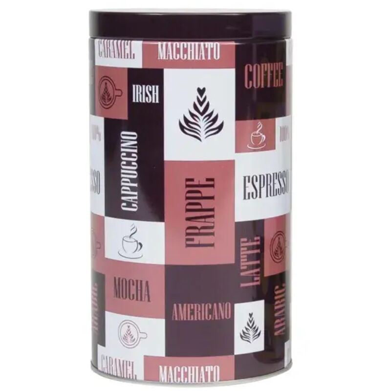 Bote redondo de metal - Típos de café