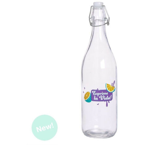 Botella Agua De Cristal Con Funda Goma Y Tapon Antigotas 500 Ml. con  Ofertas en Carrefour