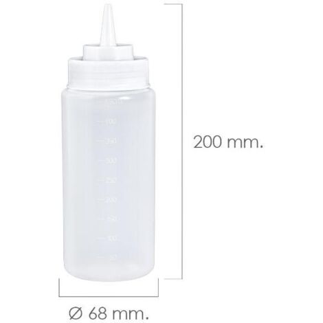 Botella Biberon Cocina Plástico 500 Ml.