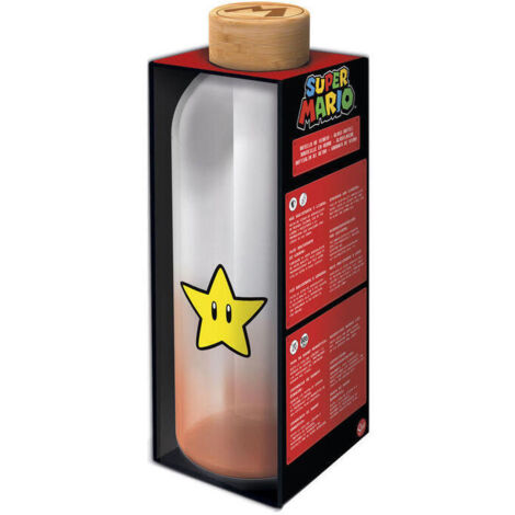Botella cristal Super Mario Bros Nintendo 1030ml