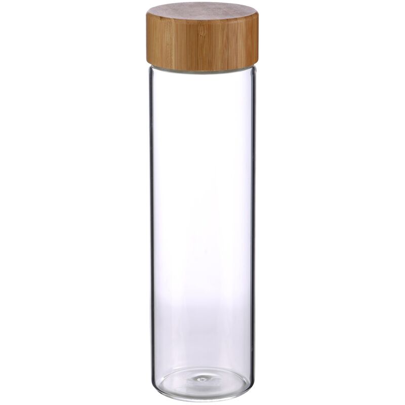 

Botella de agua 600ml borosilicato con tapón de madera Walking anywhere