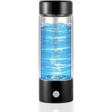 Botella de agua de hidrógeno con tecnología PEM-SPE, generador portátil de purificación de agua para un consumo limpio y saludable. Máquina de agua Kangen para producir agua ionizada con estuche de re