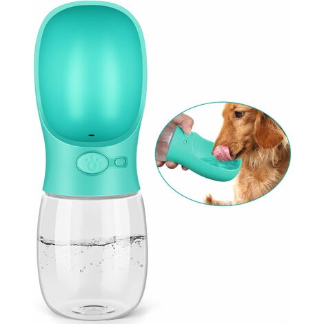 Botella De Agua Para Perros MINKUROW, Botella De Agua Para Perros A Prueba De Fugas De 350 Ml, Dispensador De Agua Portátil Para Perros, Gatos Para Caminar, Viajes