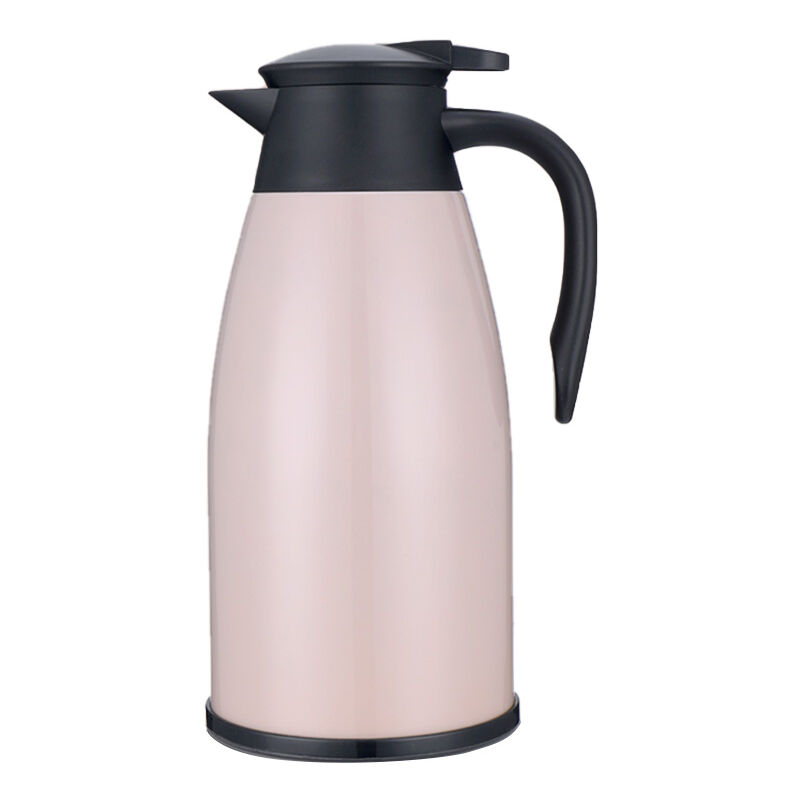 

Botella de aislamiento de acero inoxidable Frasco de vacio de doble pared 2L Mantener el calor frio para bebidas Te Cafe Agua,Rosado