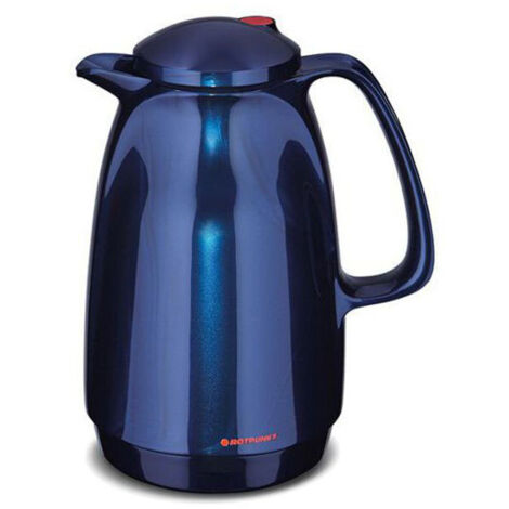 Botella de plástico térmica Midnight. L 1,0 Rotpunkt