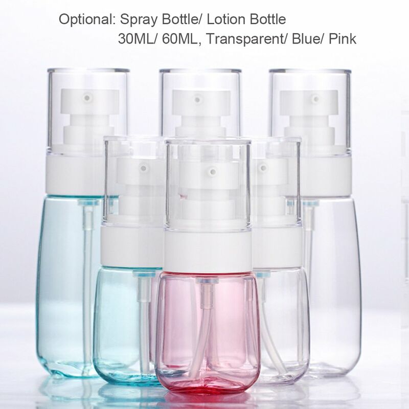 

botella de viaje pequena sub botella material de proteccion del medio ambiente - botella de locion azul de 30 ml