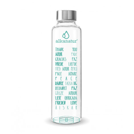 Botella de vidrio Alkanatur de 500 ml sin BPA