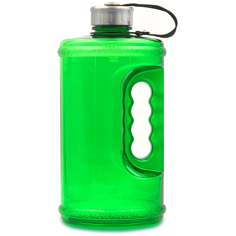 

Botella deportiva de plastico de 2.2 litros, caldera de cubo con mancuernas de gran capacidad,Verde, sin calibracion