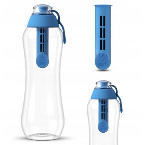 Botella filtrante de agua Dafi azul de 0,5 l + filtro
