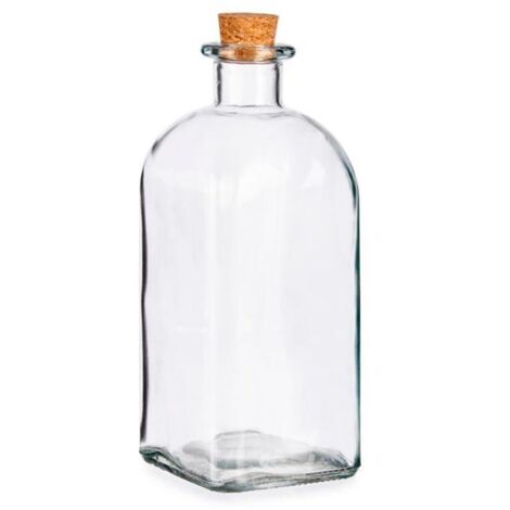 BOTELLA FRASCA VIDRIO + TAPON 1 LITRO VIVALTO