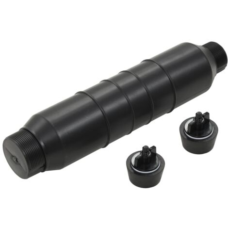Botella gizzmo de invierno para piscina con 2 tapones HDPE vidaXL