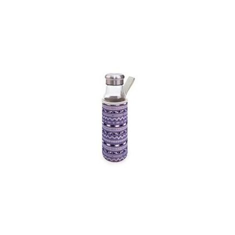 BOTELLA IRIS VIDRIO FLECHA LILA 550 ML