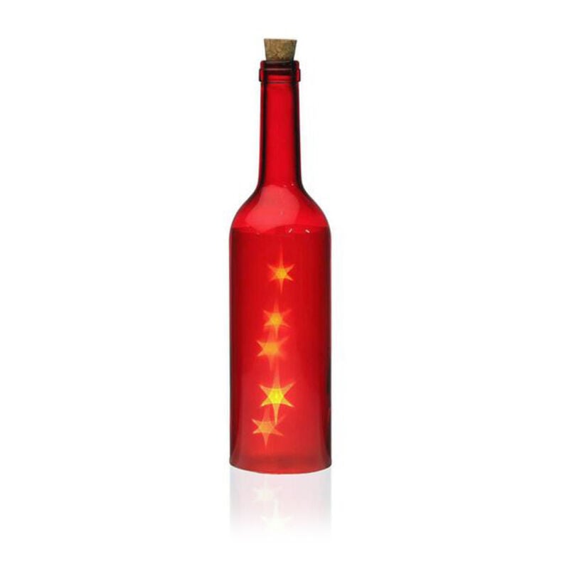 

Botella LED Cosmo Roja Cristal (7,3 x 28 x 7,3 cm)
