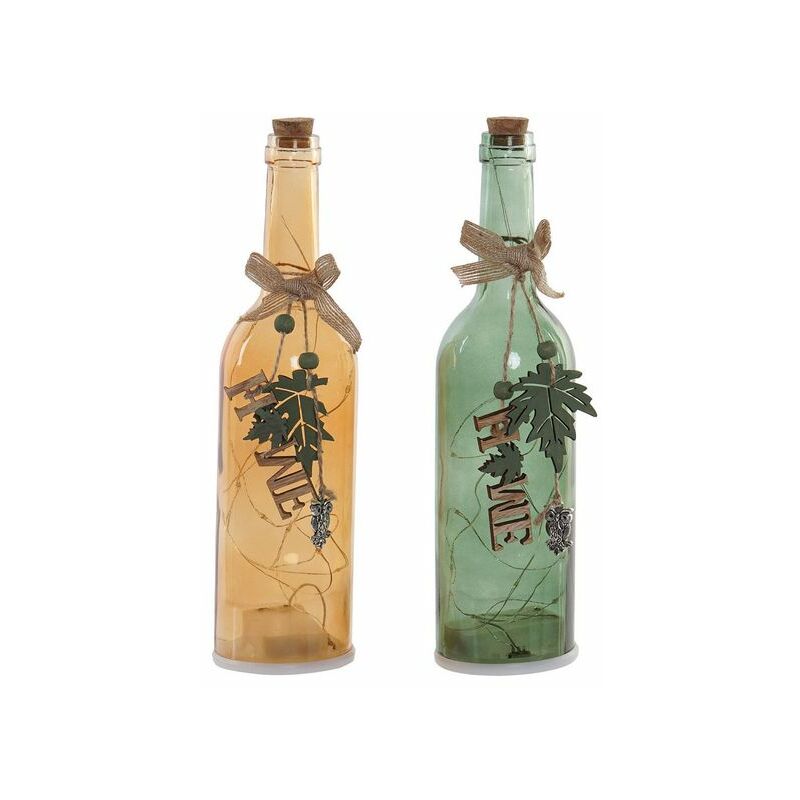 

Botella led dkd home decor cristal tropical (7 x 9 x 29 cm) (2 pcs) - Rogal