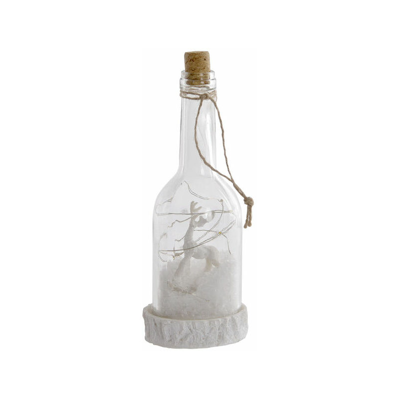 

Botella LED DKD Home Decor Resina Cristal Navidad (9.5 x 9.5 x 24 cm)