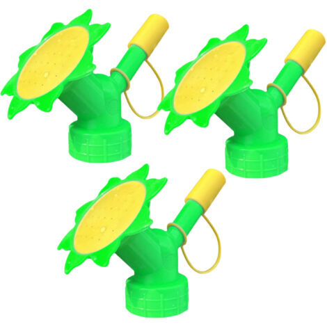 Botella para beber, regadera, aspersor multifuncional de doble cabezal, dispositivo de riego, juego de boquillas para pulverizador de plantas
