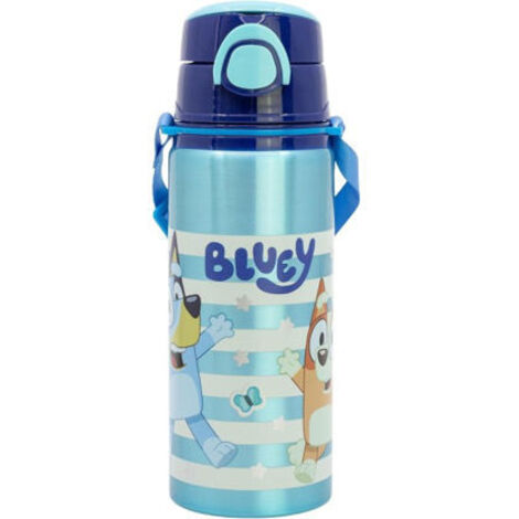 BOTELLA POP UP ALUMINIO C/CORREA 730ML BLUEY