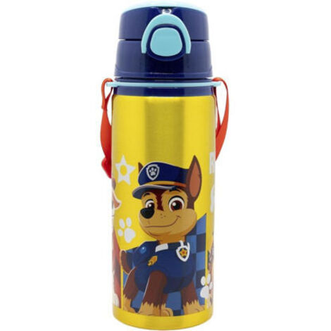BOTELLA POP UP ALUMINIO C/CORREA 730ML PAW PATROL BOY RESCUE PUPS