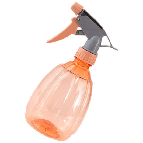 [Botella pulverizadora] Botella pulverizadora para líquido de irrigación, 500 ml, boquilla, cabezal pulverizador ajustable, asa, naranja, 500 ml, 19,5 cm, naranja