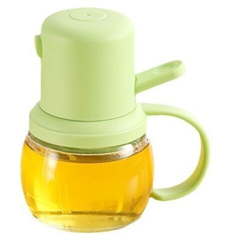 Botella pulverizadora de aceite de oliva, pulverizador de aceite para alimentos, pulverizador recargable de 200 ml, dispensador de niebla fina, diseño antideslizante (12,5 x 11 cm), para cocinar, frei