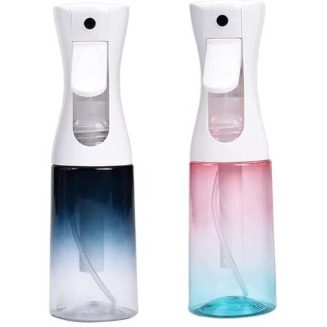 Botella rociadora para cabello, botella rociadora de agua recargable, rociadores de niebla continua presurizados, botella rociadora vacía para peluquería, cuidado de la piel, ducha para ma